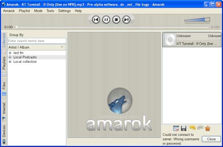 Rilasciato Amarok per Windows