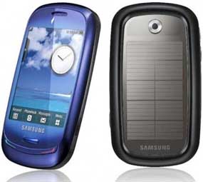 Il telefonino con i pannelli solari di Samsung: Blue Earth