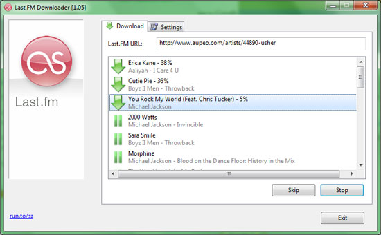 Salvare le traccie audio di Last.Fm con Music Downloader