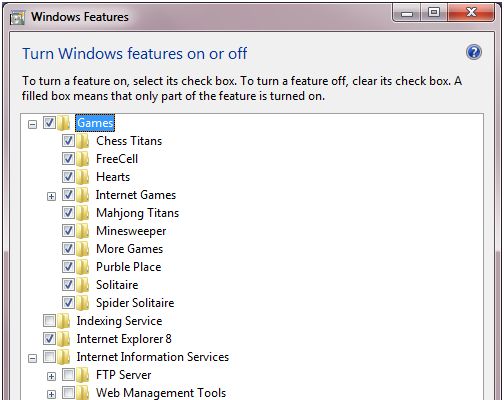 Windows 7: aggiunta e rimozione di funzionalità