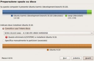 partizionamento ubuntu 9.10
