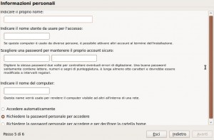 informazioni personali ubuntu 9.10