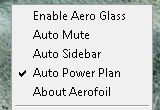 Aerofoil-thumb