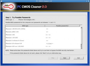 PC CMOS Cleaner rimuovere password bios