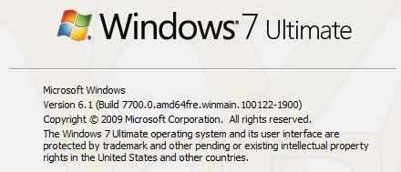 Inizia lo sviluppo di Windows 8: Windows 7 Build 7700