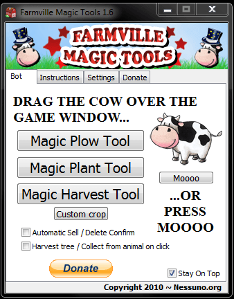 Occuparsi di Farmville Automaticamente con Farmville Magic Tools (gratis)