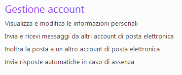 messenger gestione account