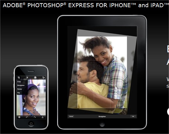 Adobe Photoshop Express per iPhone, iPad e Android Gratis!