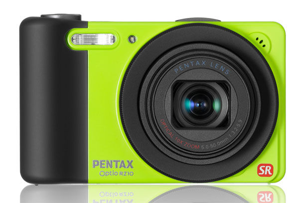 Pentax Optio RZ10 fotocamera compatta super zoom colore lime