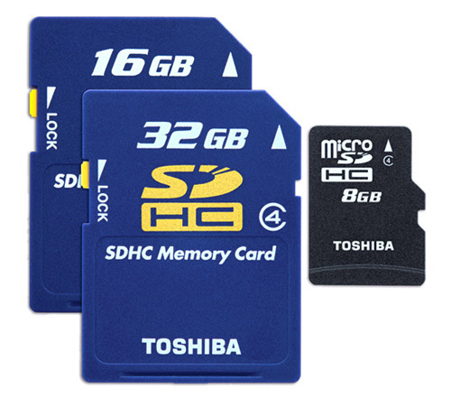 memory card SDHC e Micro SDHC da Toshiba velocissime.