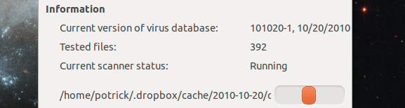 scansione di un dispositivo per trovare eventuali virus con Avast da Ubuntu