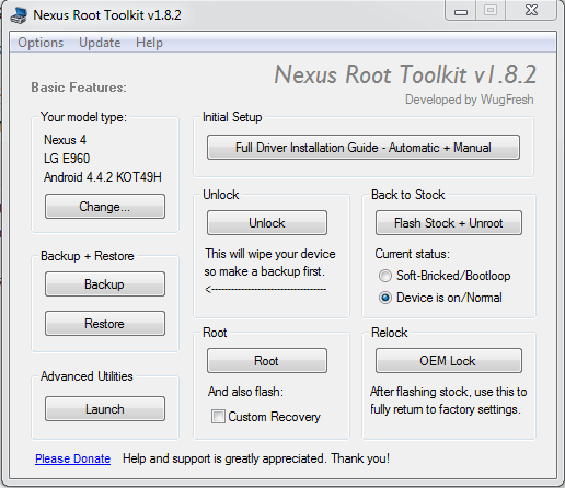 Nexus Root Toolkit: Root, Unlock, Relock ed Unroot Semplificati