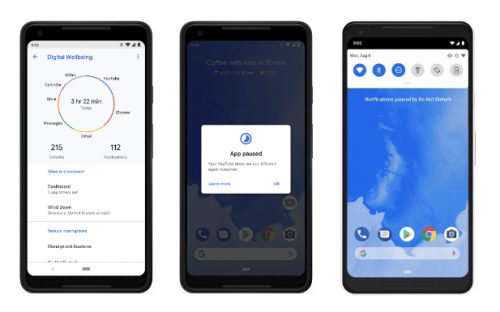 ￼￼digital wellbeing android 9 pie