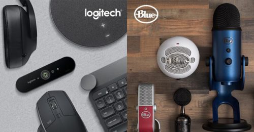 blue microphones and logitech